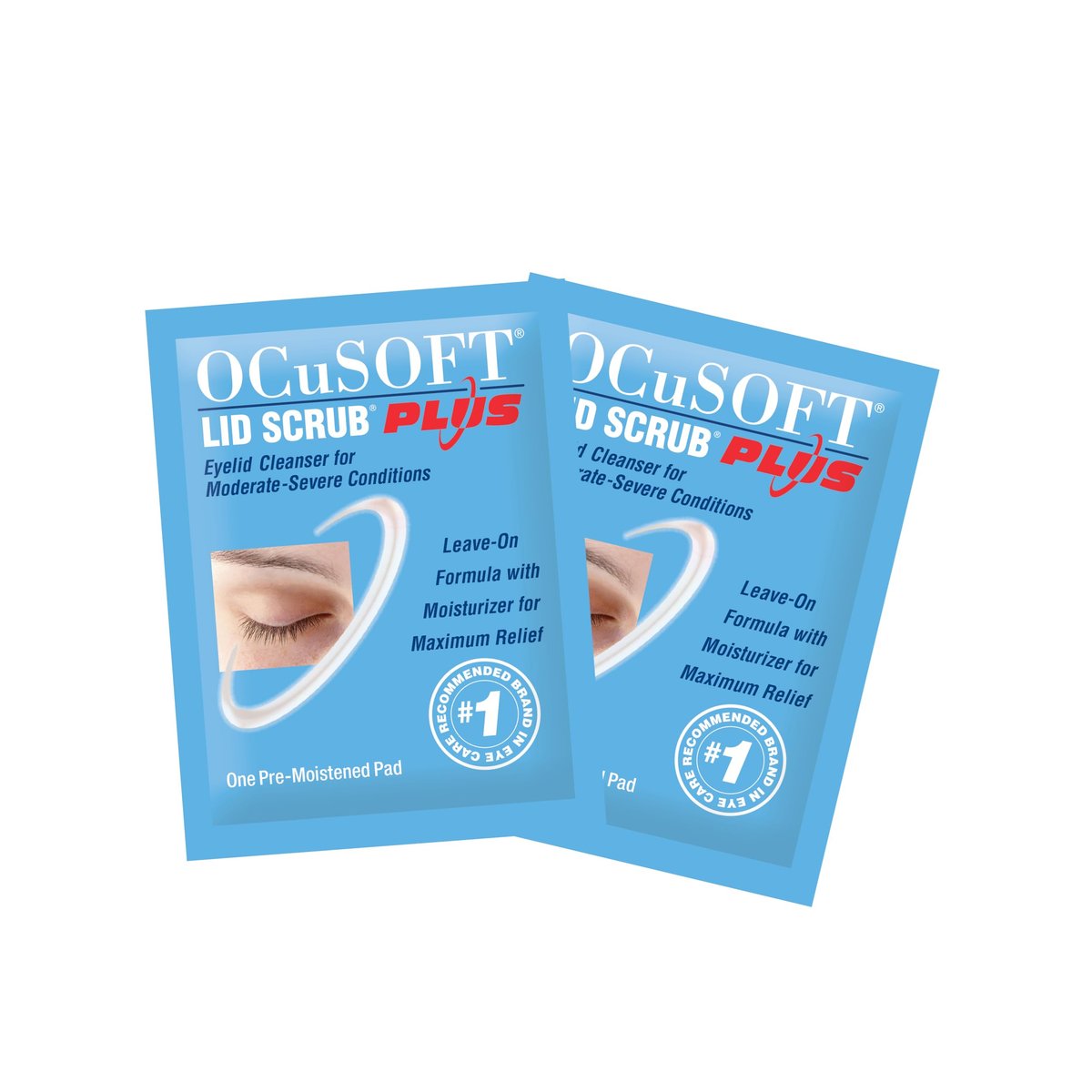 OCuSOFT Lid Scrub PLUS 35 – Vorbefeuchtete Augenlid-Wipes bei mittelschweren bis schweren Augenbeschwerden – Feuchtigkeitsspendender Lidreiniger für maximale Linderung – 35 Stück