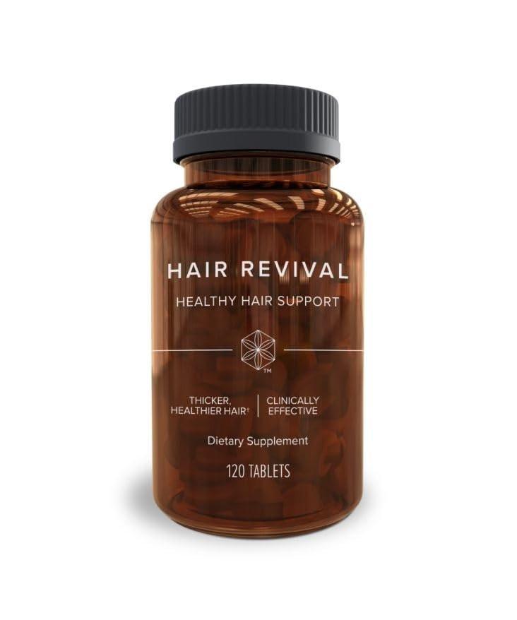 Isagenix Hair Revival – Natürliches Haarwachstum & Haarverdichtung – Unterstützt gesunde Kopfhaut – Mit Biotin, Aminosäuren, Bananenblütenextrakt & mehr – 120 Tabletten (60 Portionen)