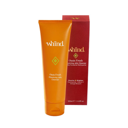 WHIND Gesichtsreiniger Oasis Fresh Vitamin C Gesichtswaschcreme mit Niacinamid zur Hydratisierung, Aufhellung und Make-up-Entfernung. Feuchtigkeitsspendender Gesichtsreiniger für Frauen. Alle Hauttypen, 120 ml