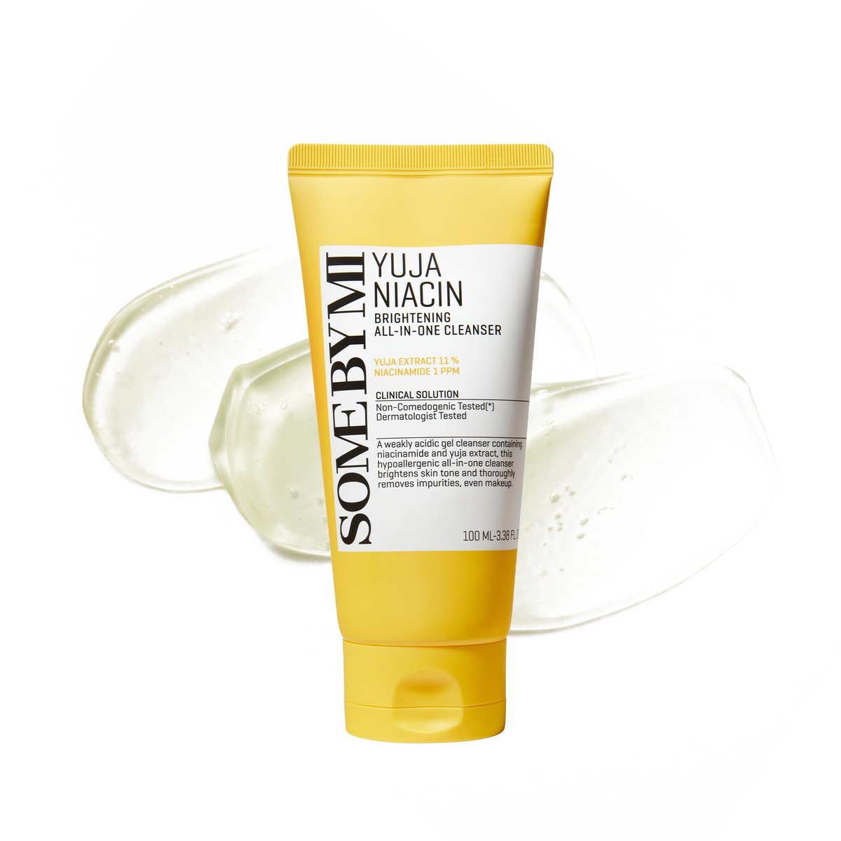 SOME BY MI Yuja Niacin Brightening All in One Cleanser – 3,38 Unzen (100 ml) – Milde tägliche Gesichtsreinigung für stumpfe Haut – Niedriger pH-Wert ohne Reizungen – Poren- und Talgpflege – Koreanische Hautpflege