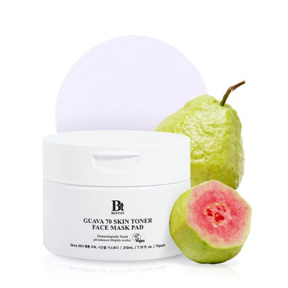 BENTON Guava 70 Skin Toner Face Mask Pad – Feuchtigkeitsspendende, beruhigende Toner-Pads für alle Hauttypen, 70 Stück