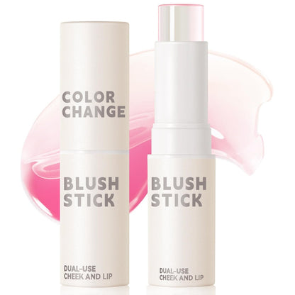 NewBang Color Changing Blush Stick – pH-Farbwechsel Blush für Wangen & Lippen, wasserfest, mattes Finish, 1,44 Unzen