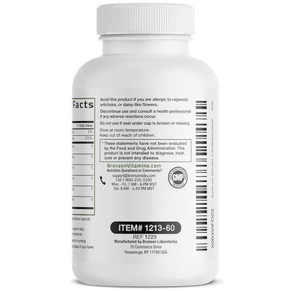 Bronson Leber-Detox Fortschrittliche Entgiftungs- & Reinigungsformel zur Unterstützung einer gesunden Leberfunktion mit Mariendistel, Löwenzahnextrakt, Kurkuma, Artischockenblatt & mehr, Non-GMO, 60 vegane Kapseln