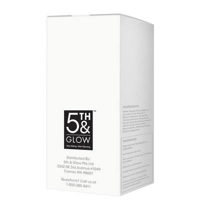 Glowic Vitamin C Serum mit Hyaluronsäure – Anti-Aging Gesichtsserum gegen dunkle Flecken, für strahlende Haut, Reduzierung von feinen Linien und Fältchen – 30 ml