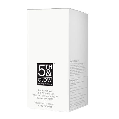 Glowic Vitamin C Serum mit Hyaluronsäure – Anti-Aging Gesichtsserum gegen dunkle Flecken, für strahlende Haut, Reduzierung von feinen Linien und Fältchen – 30 ml