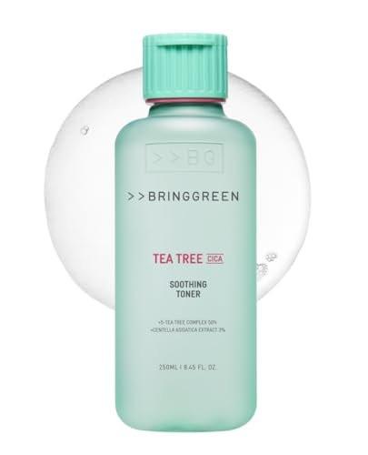 BRING GREEN Tea Tree CICA Beruhigendes Toner | Mildes tägliches Hautpflege-Routine für kühlende und feuchtigkeitsspendende Wirkung (250 ml)