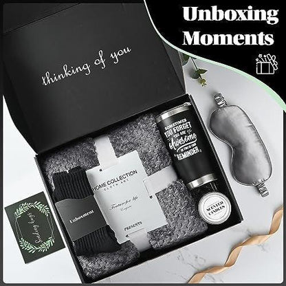 UNBOXMENT Care Paket für Männer – Kranker Freund, Genesungsgeschenke für Ihn, Gute Besserung Korb, Denk an Dich Box