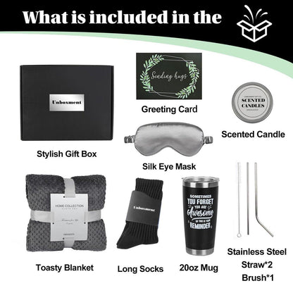 UNBOXMENT Care Paket für Männer – Kranker Freund, Genesungsgeschenke für Ihn, Gute Besserung Korb, Denk an Dich Box