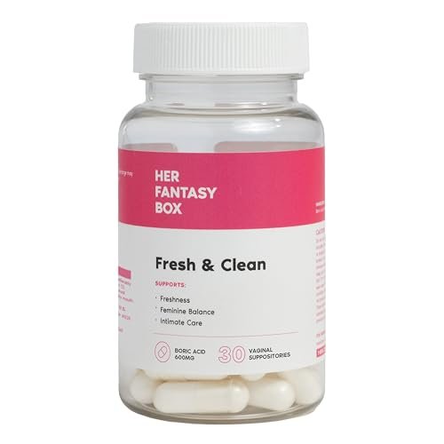Her Fantasy Box | Fresh & Clean – Borsäure für pH-Balance, Geruchskontrolle & Komfort – 30 Kapseln