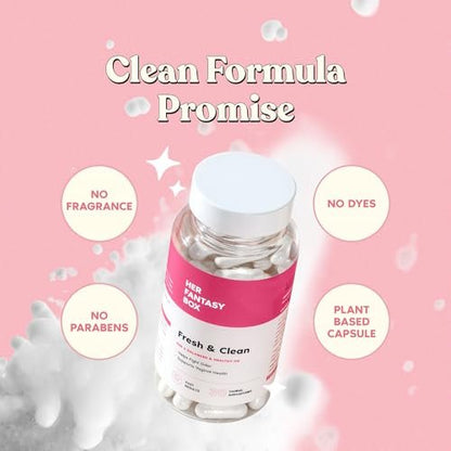 Her Fantasy Box | Fresh & Clean – Borsäure für pH-Balance, Geruchskontrolle & Komfort – 30 Kapseln
