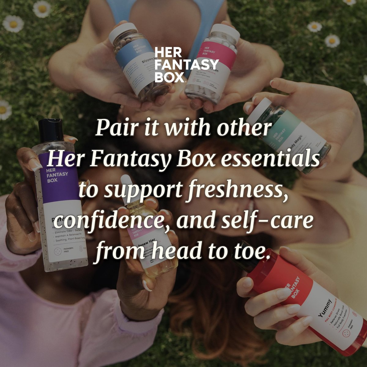 Her Fantasy Box | Fresh & Clean – Borsäure für pH-Balance, Geruchskontrolle & Komfort – 30 Kapseln
