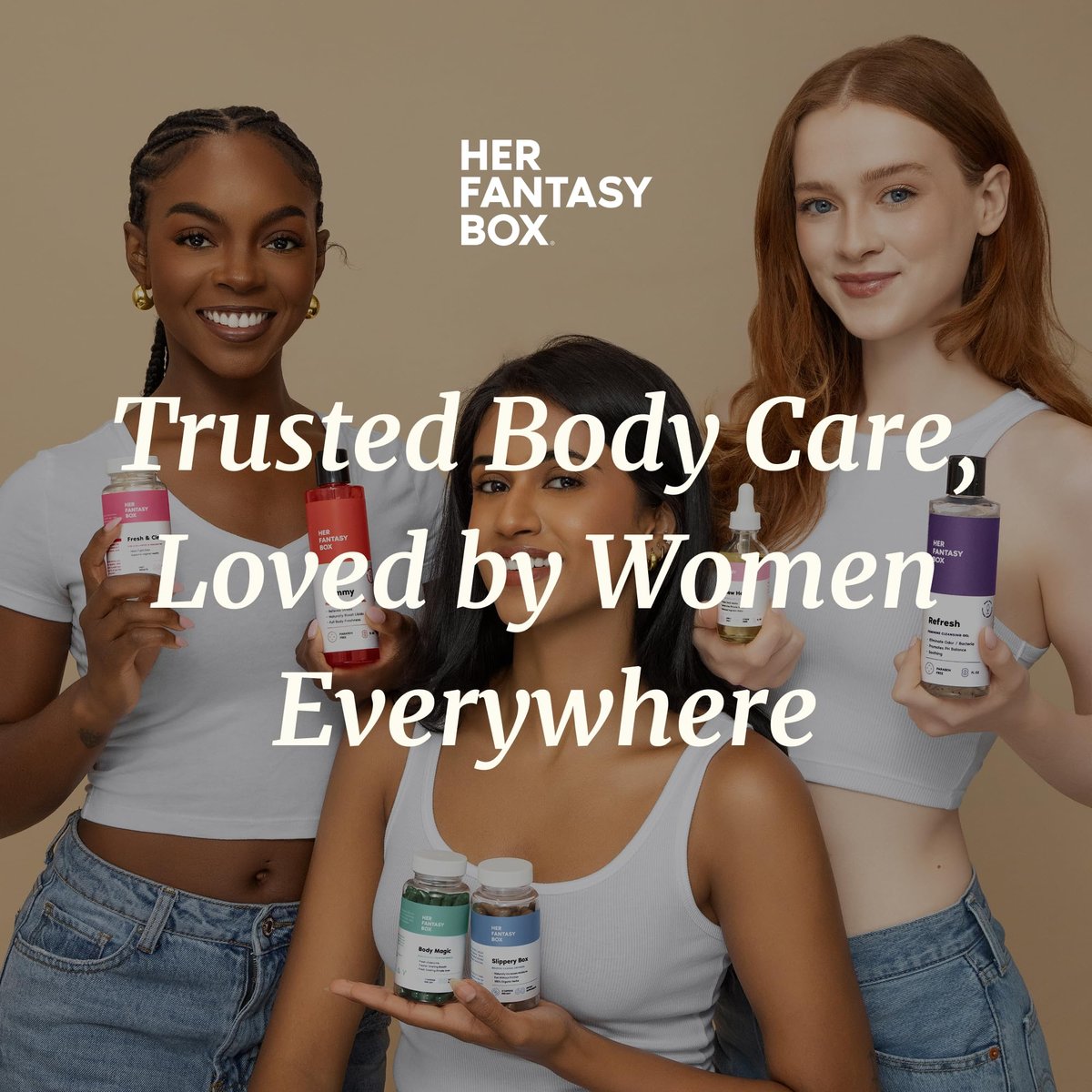 Her Fantasy Box | Fresh & Clean – Borsäure für pH-Balance, Geruchskontrolle & Komfort – 30 Kapseln