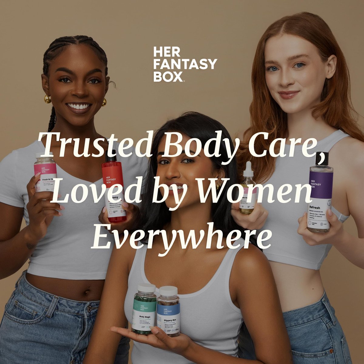 Her Fantasy Box Healthy Box – Vaginale Probiotika für Frauen mit Präbiotika, Lactobacillus-Komplex, Cranberry & D-Mannose für Hormonbalance, PMS-Linderung & feminine Gesundheit (30 Kapseln)