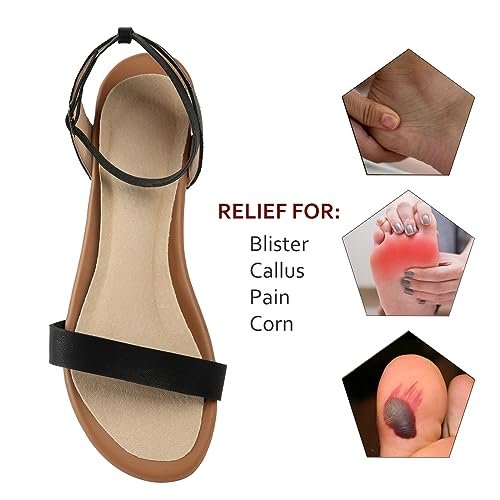 (2 Paar) Schweinsleder Anti-Rutsch-High-Heel-Einlegesohlen mit Fußgewölbeunterstützung, Stoß- und Schweißabsorption, selbstklebende Schuheinlagen für Pumps, Flats, Stiefel, Sandalen, lindert Blasen und Schmerzen, passend für Damen Größe 5-8