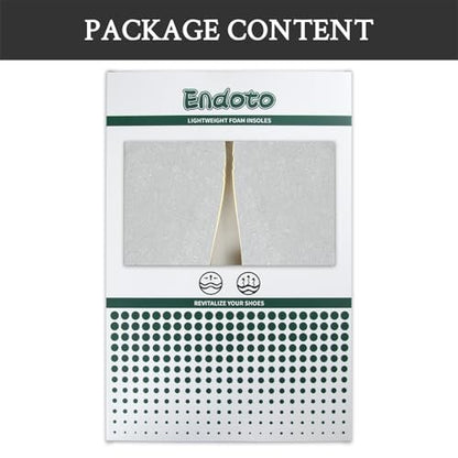 Endoto Classic Einlegesohlen für Hey Dude Women's Wendy Schuhe Ersatz, bequeme & leichte Schuheinlagen (US Größe W8 / EU Größe 39)