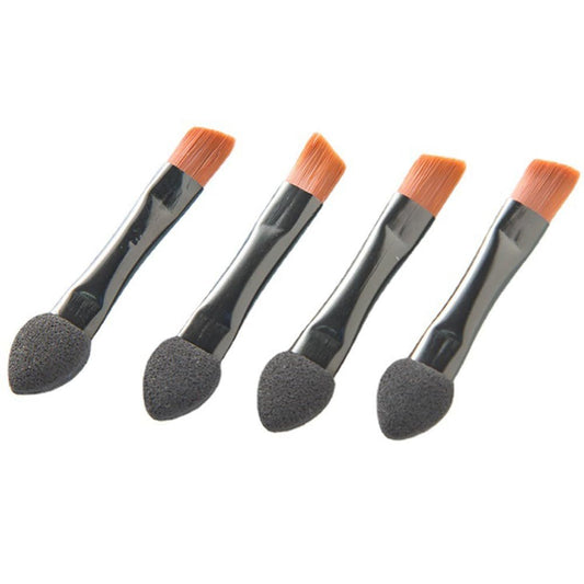 20er-Pack Mini-Lidschatten-Applikator, doppelseitiger Schwammpinsel, abgewinkelter Augenbrauenpinsel, Make-up-Pinsel-Set