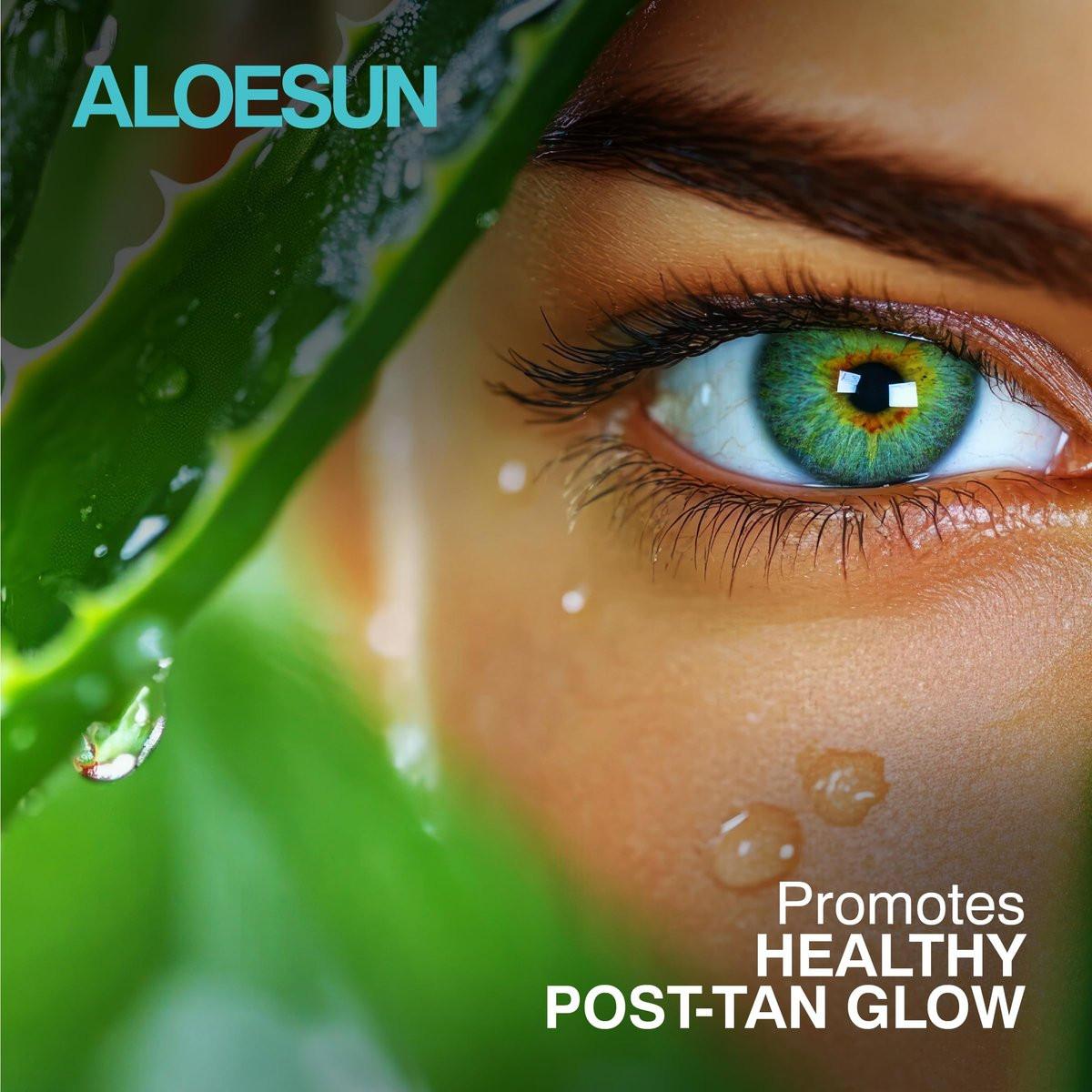 ALOESUN After Sun Gesichts- und Körperspray | Nicht klebriges Bio-Aloe Vera für Sonnenexpositionslinderung mit reinem Lavendelöl | Natürliche Aftersun-Feuchtigkeitspflege für Rötungen | Reisegröße 100 ml