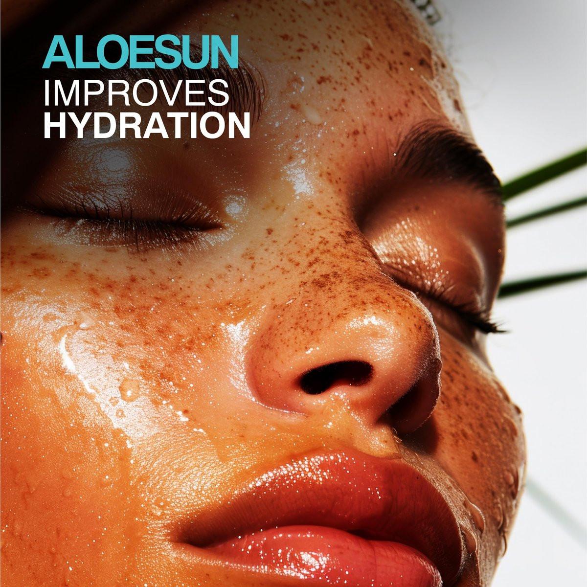 ALOESUN After Sun Gesichts- und Körperspray | Nicht klebriges Bio-Aloe Vera für Sonnenexpositionslinderung mit reinem Lavendelöl | Natürliche Aftersun-Feuchtigkeitspflege für Rötungen | Reisegröße 100 ml
