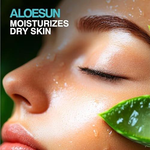 ALOESUN After Sun Gesichts- und Körperspray | Nicht klebriges Bio-Aloe Vera für Sonnenexpositionslinderung mit reinem Lavendelöl | Natürliche Aftersun-Feuchtigkeitspflege für Rötungen | Reisegröße 100 ml