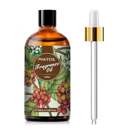 PHATOIL Kaffeeduftöl 100ml – Aromatherapie Öl für Diffuser, Kerzen- & Seifenherstellung