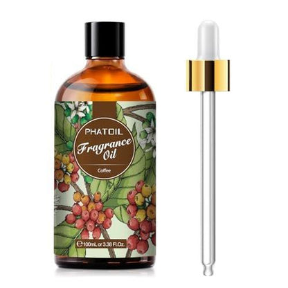 PHATOIL Kaffeeduftöl 100ml – Aromatherapie Öl für Diffuser, Kerzen- & Seifenherstellung