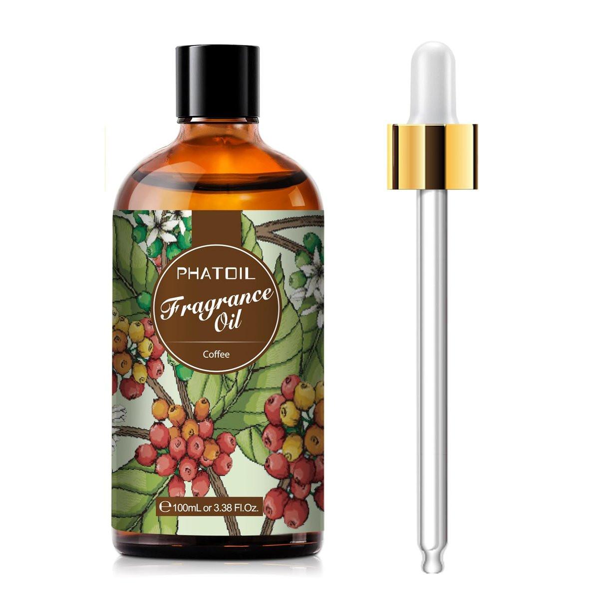 PHATOIL Kaffeeduftöl 100ml – Aromatherapie Öl für Diffuser, Kerzen- & Seifenherstellung