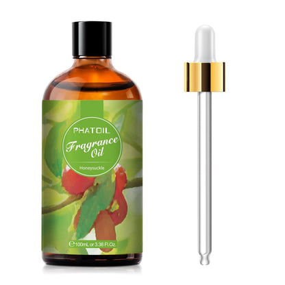 PHATOIL 3,38 FL. OZ. Geißblatt-Duftöl für Aromatherapie, ätherisches Öl für Diffuser, DIY Kerzen- und Seifenherstellung, 100 ml
