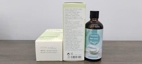 PHATOIL Babypuder Duftöl 3,38 FL.OZ – Aromatherapie-Öl für Diffuser, DIY Kerzen- & Seifenherstellung (100 ml)