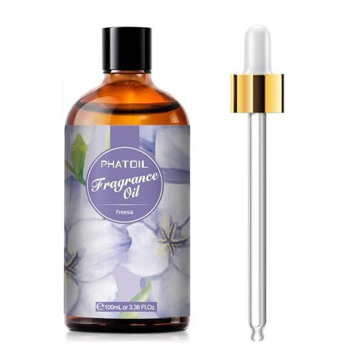 PHATOIL Freesia Duftöl 100 ml – Aromatherapie Öl für Diffuser, Kerzen- und Seifenherstellung