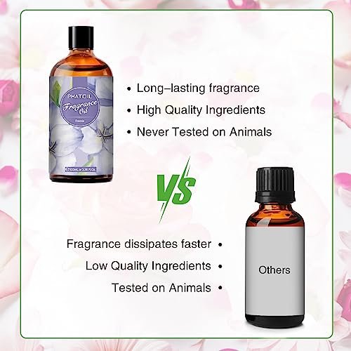 PHATOIL Freesia Duftöl 100 ml – Aromatherapie Öl für Diffuser, Kerzen- und Seifenherstellung