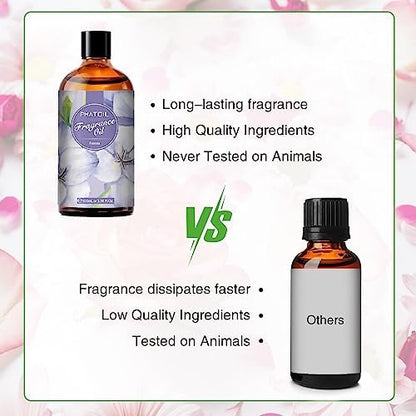 PHATOIL Freesia Duftöl 100 ml – Aromatherapie Öl für Diffuser, Kerzen- und Seifenherstellung