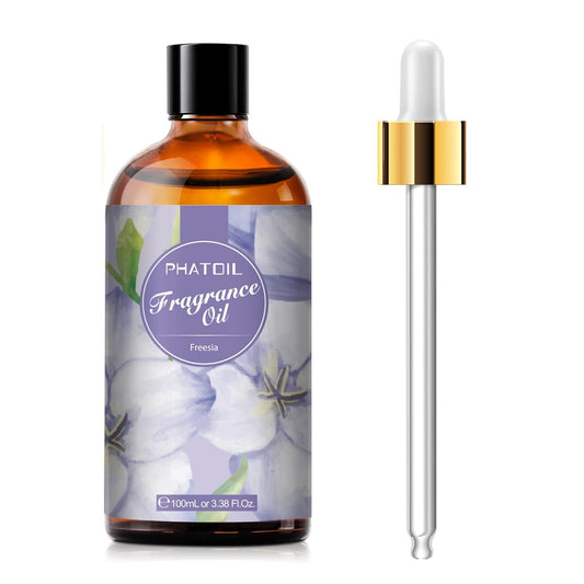 PHATOIL Freesia Duftöl 100 ml – Aromatherapie Öl für Diffuser, Kerzen- und Seifenherstellung
