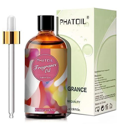 PHATOIL Duftöl Bubble Gum 100ml – Aromatherapie Öl für Diffuser, Kerzen- und Seifenherstellung