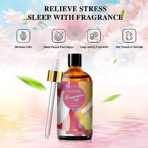 PHATOIL Duftöl Bubble Gum 100ml – Aromatherapie Öl für Diffuser, Kerzen- und Seifenherstellung