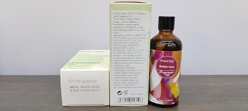 PHATOIL Duftöl Bubble Gum 100ml – Aromatherapie Öl für Diffuser, Kerzen- und Seifenherstellung