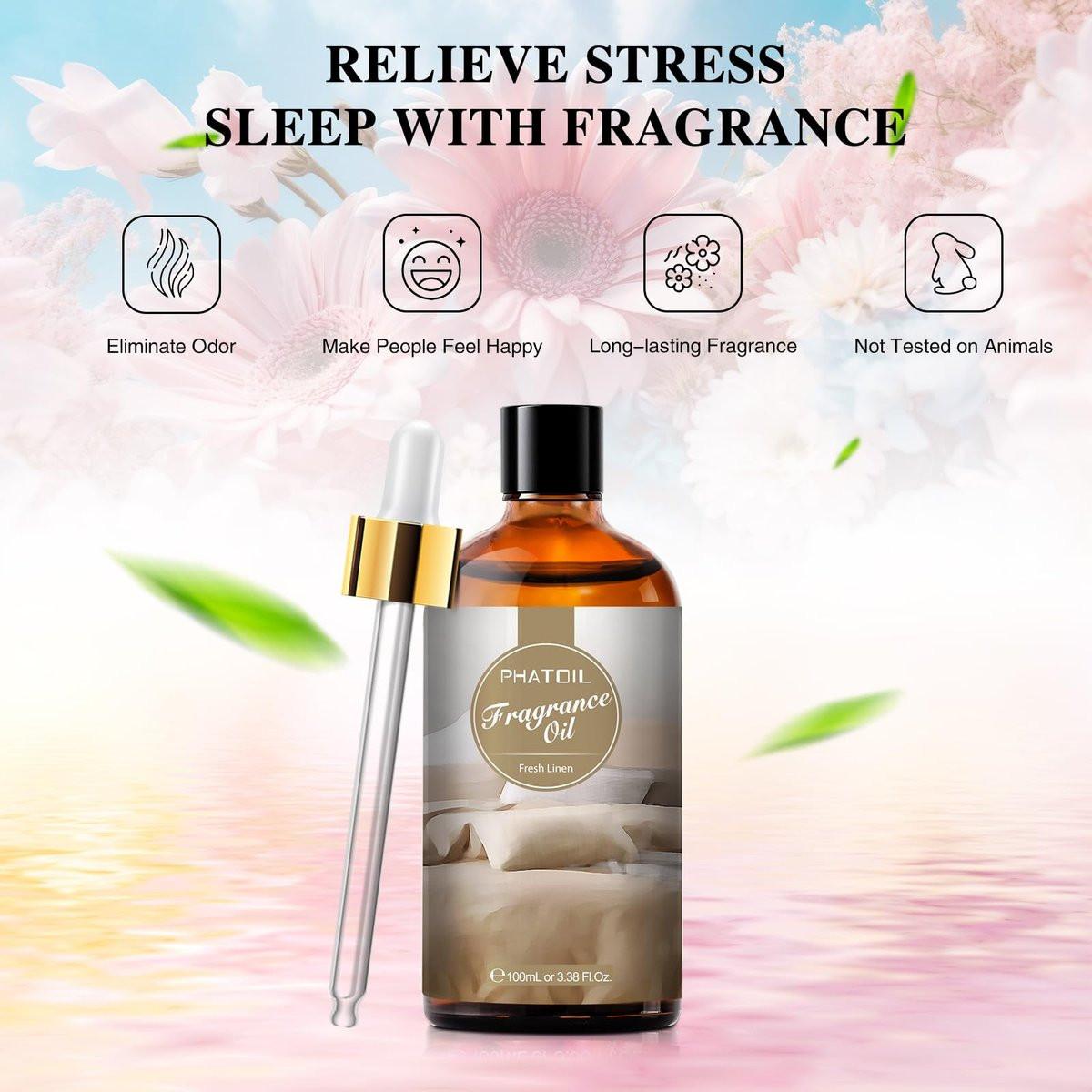 PHATOIL Frische Wäsche Duftöl 100ml – Aromatherapie Öl für Diffuser, DIY Kerzen & Seifenherstellung