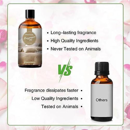 PHATOIL Frische Wäsche Duftöl 100ml – Aromatherapie Öl für Diffuser, DIY Kerzen & Seifenherstellung