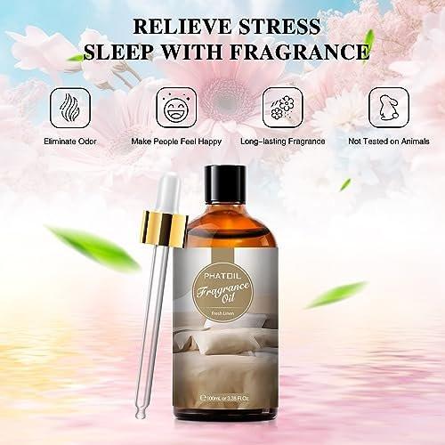 PHATOIL Frische Wäsche Duftöl 100ml – Aromatherapie Öl für Diffuser, DIY Kerzen & Seifenherstellung