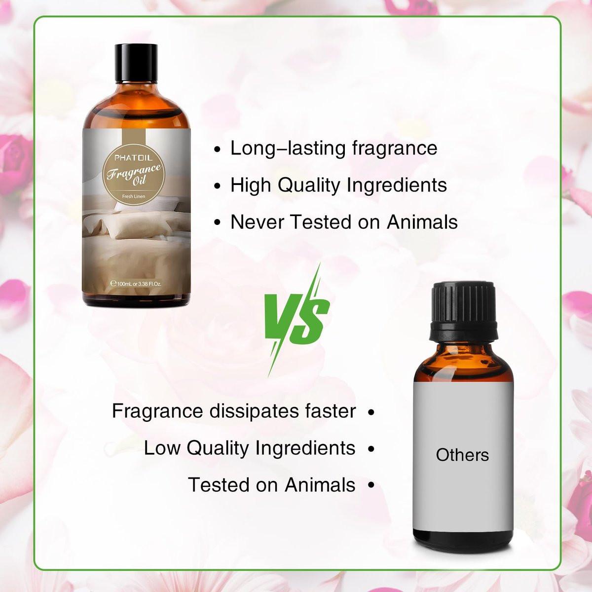 PHATOIL Frische Wäsche Duftöl 100ml – Aromatherapie Öl für Diffuser, DIY Kerzen & Seifenherstellung
