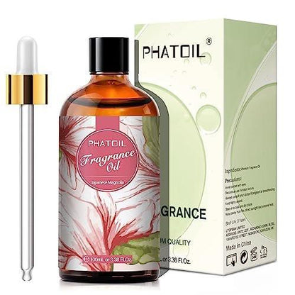 PHATOIL Japanische Magnolie Duftöl 100 ml – Aromatherapie Öl für Diffuser, DIY Kerzen & Seifen