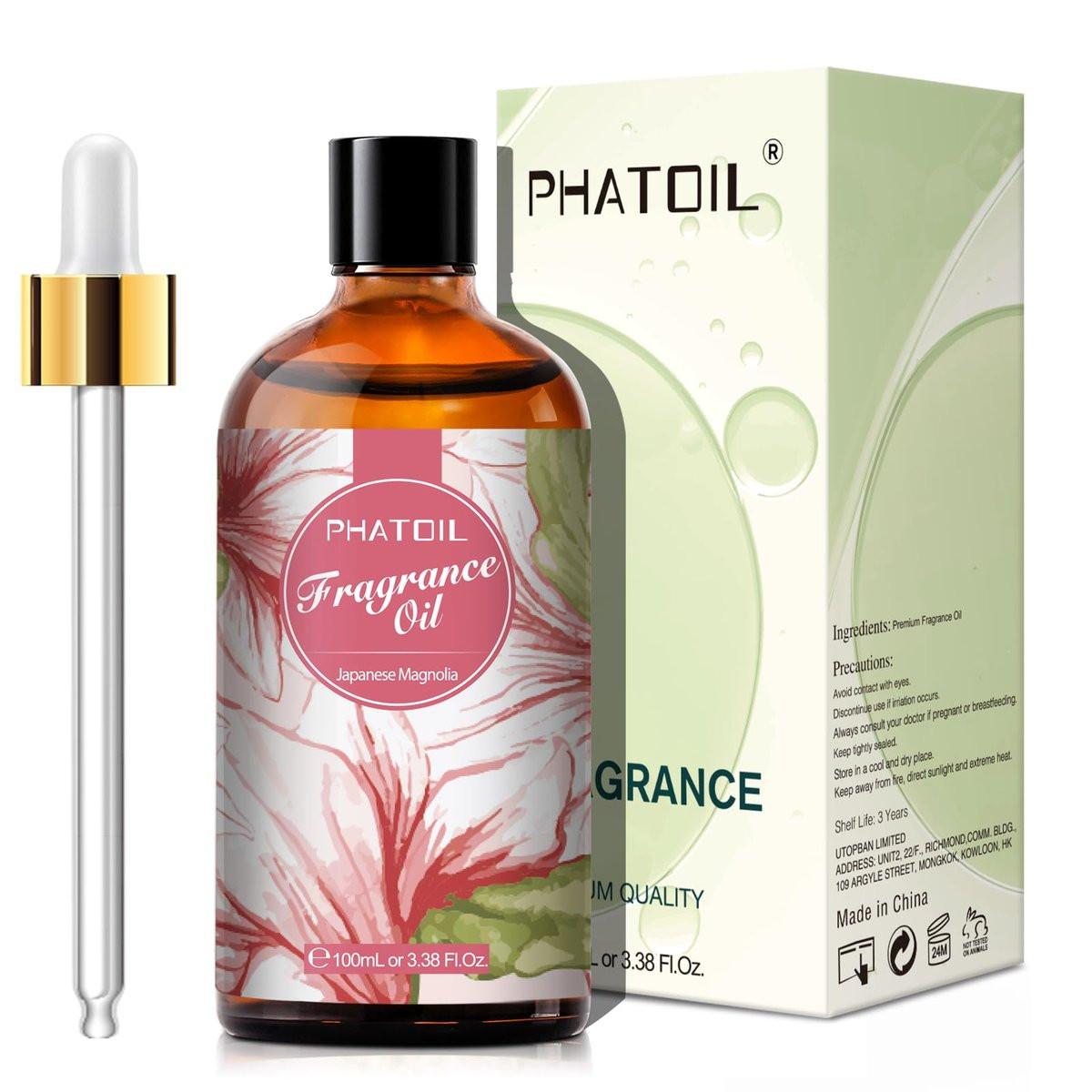 PHATOIL Japanische Magnolie Duftöl 100 ml – Aromatherapie Öl für Diffuser, DIY Kerzen & Seifen