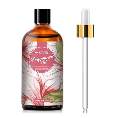 PHATOIL Japanische Magnolie Duftöl 100 ml – Aromatherapie Öl für Diffuser, DIY Kerzen & Seifen