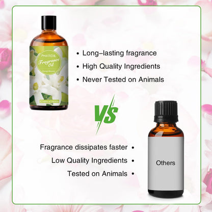 PHATOIL Orangenblüten Duftöl 100ml – 3,38 Fl Oz für Aromatherapie, Diffuser, Kerzen- und Seifenherstellung
