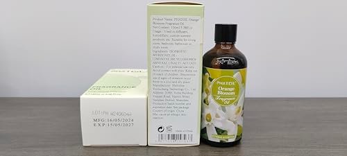 PHATOIL Orangenblüten Duftöl 100ml – 3,38 Fl Oz für Aromatherapie, Diffuser, Kerzen- und Seifenherstellung