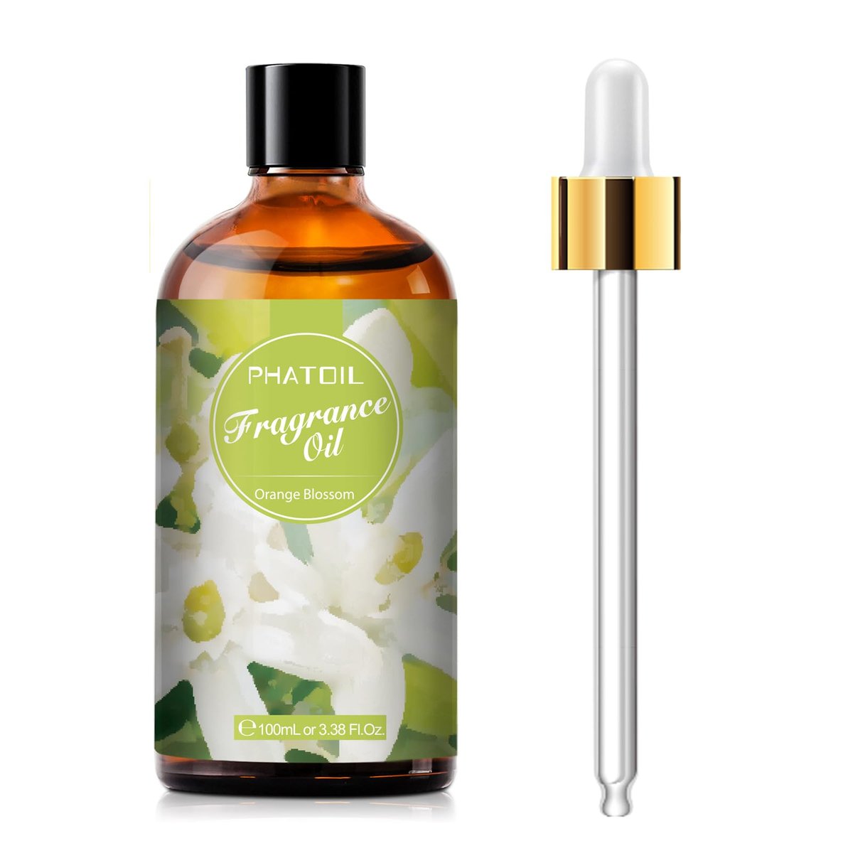 PHATOIL Orangenblüten Duftöl 100ml – 3,38 Fl Oz für Aromatherapie, Diffuser, Kerzen- und Seifenherstellung