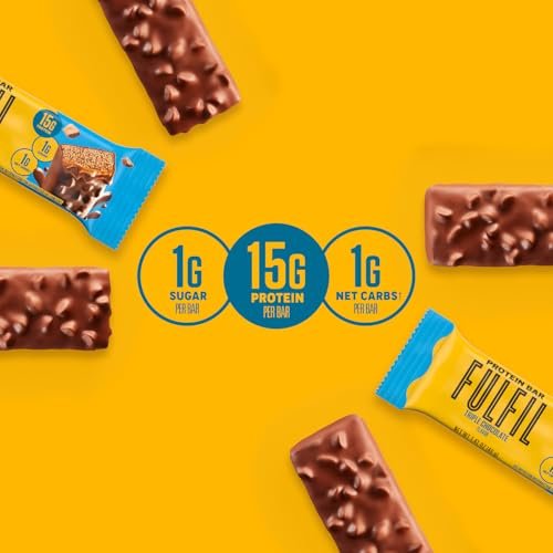 FULFIL Protein Snack Riegel mit Triple Schokolade, glutenfrei, 15g Protein, 12er Pack