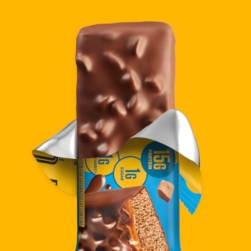 FULFIL Protein Snack Riegel mit Triple Schokolade, glutenfrei, 15g Protein, 12er Pack