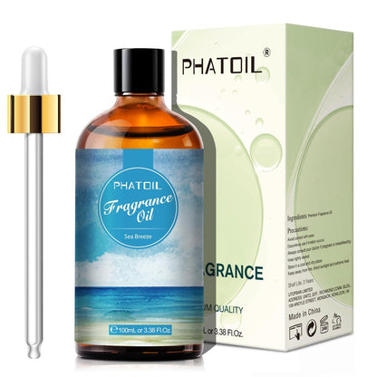 PHATOIL Meeresbrise Duftöl 100ml – Aromatherapie Öl für Diffuser, DIY Kerzen & Seifenherstellung