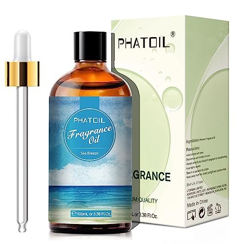 PHATOIL Meeresbrise Duftöl 100ml – Aromatherapie Öl für Diffuser, DIY Kerzen & Seifenherstellung