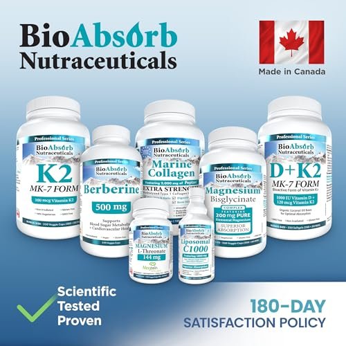 Bio Absorb Serrapeptase Supplement 120.000 SPU, Hochdosiert, Verzögerte Freisetzung, 60 Kapseln
